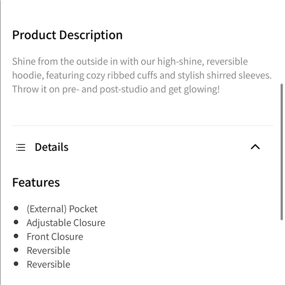 Fabletics Amara Shine Hoodie raincoat jacket - Picture 9 of 11